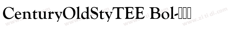 CenturyOldStyTEE Bol字体转换